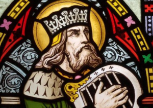 Koning David met harp, naamgever van de Schola Davidica